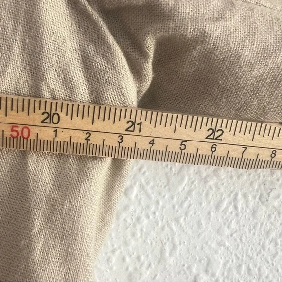 H by Halston Linen Blend Cropped Blazer Size M - Picture 7 of 10